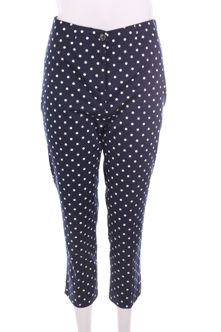 Ohne Label - Capri-Hose mit Polka Dots - D 38