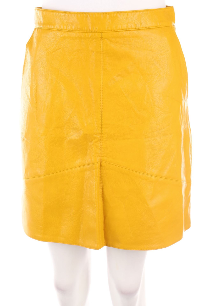 ZARA - Faux Leather-Mini-Rock - S