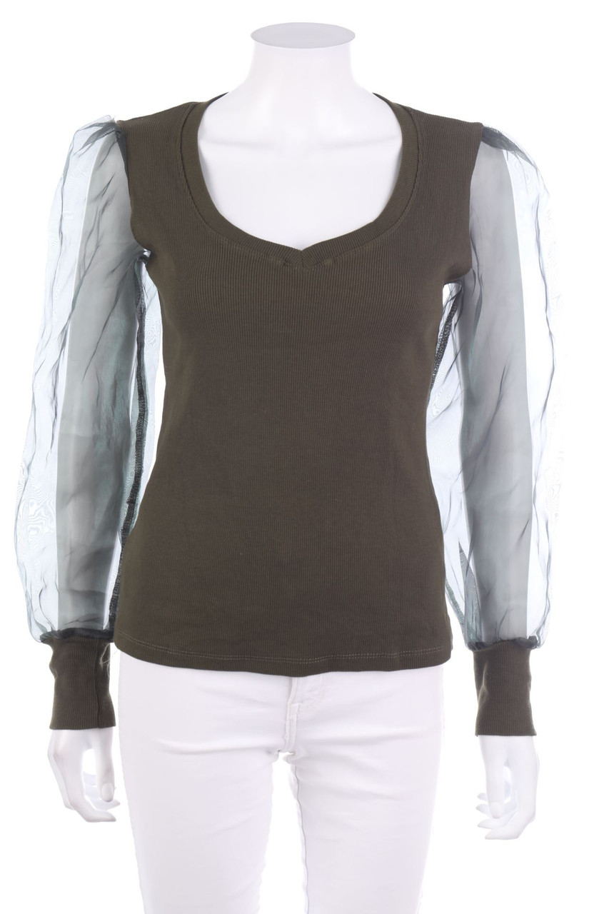 SECONDHAND - Longsleeve-Shirt with Chiffon - M