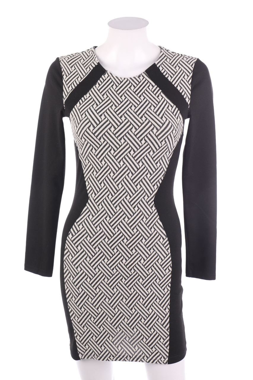 No Label - Mini Dress with Geo Pattern - S