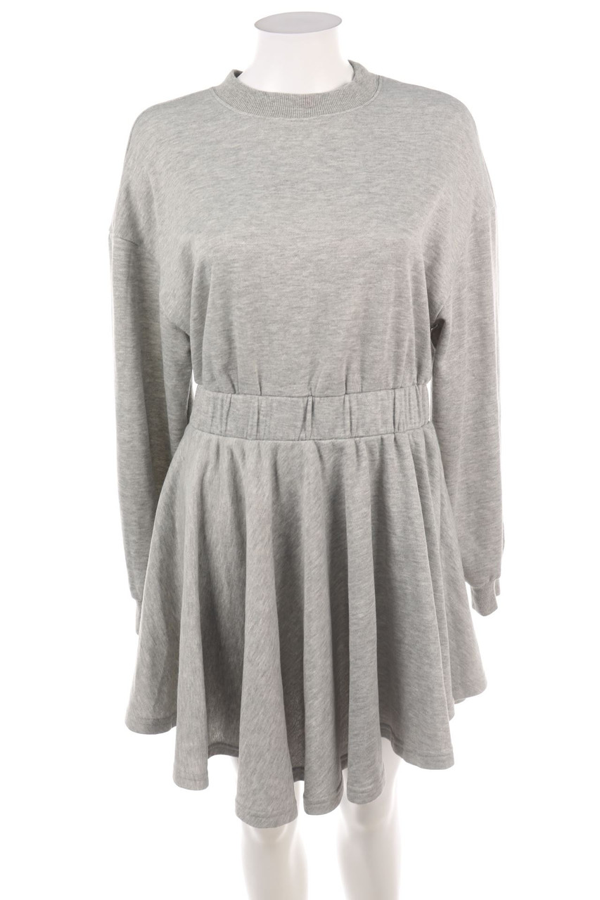 Lost Ink - Sweat-Kleid mit langem Ärmel - M