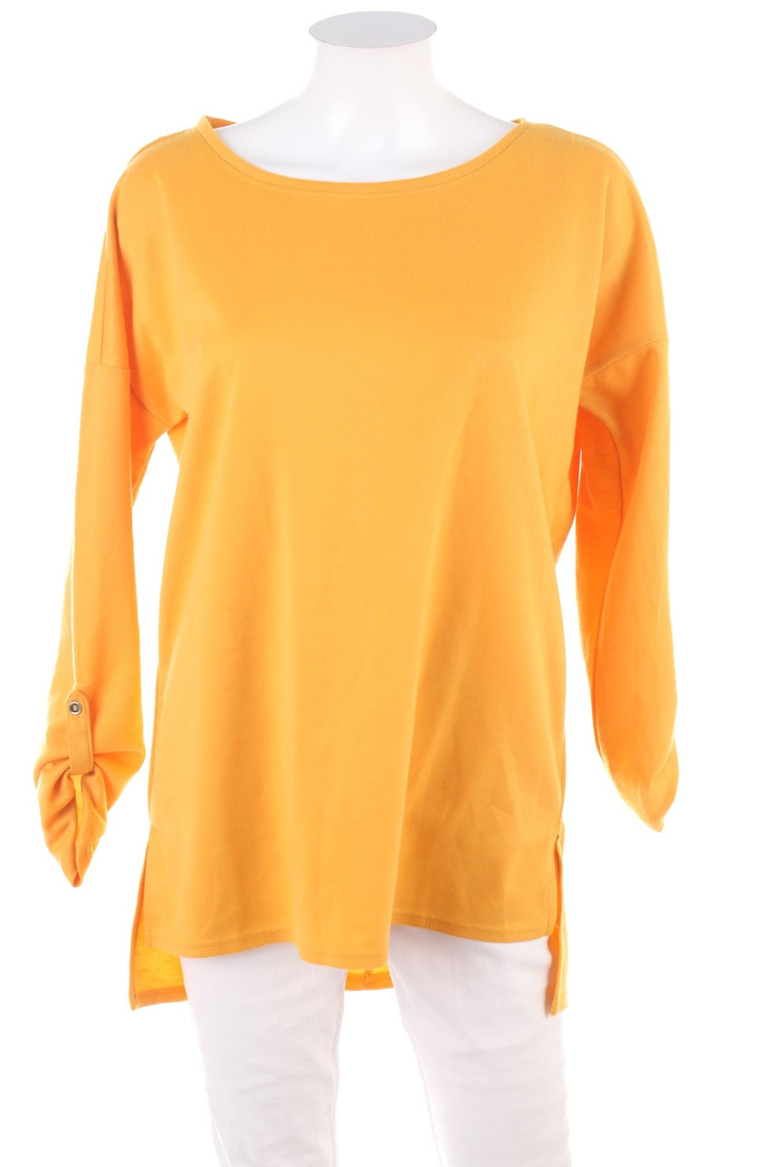 Janina - Longsleeve-Shirt mit Roll-up-Manschette - L