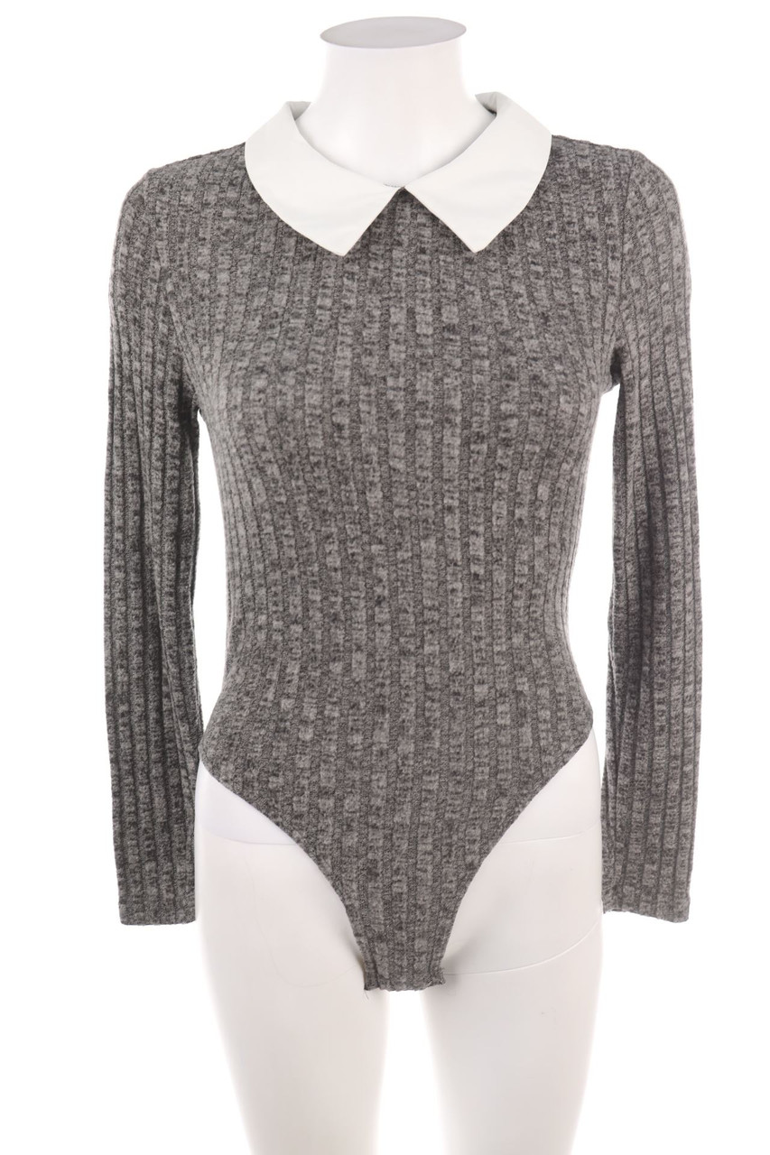 SHEIN - Body mit langem Ärmel mit Kragen - S