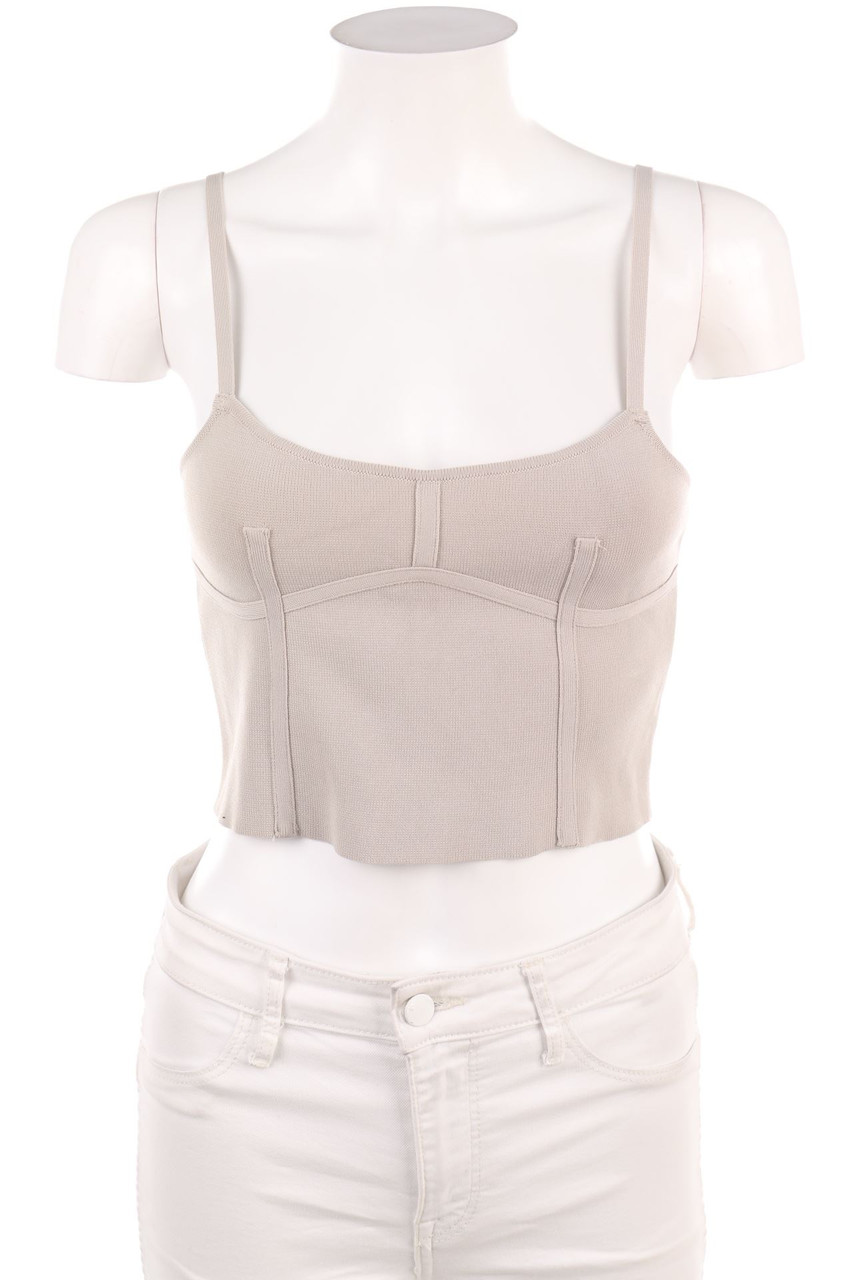 ZARA - Cropped-Strick-Top - S