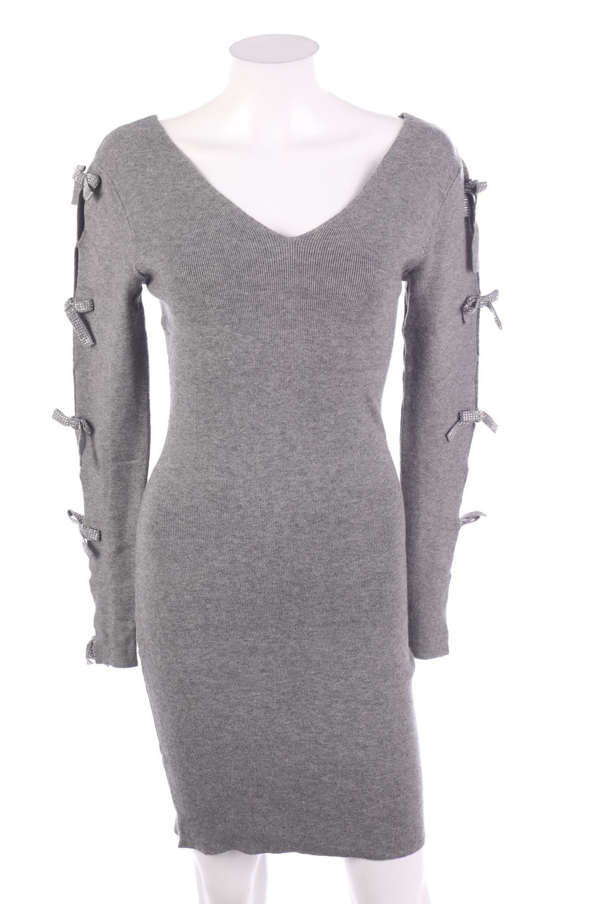 ENZORIA - Knit Dress with Bow - D 38