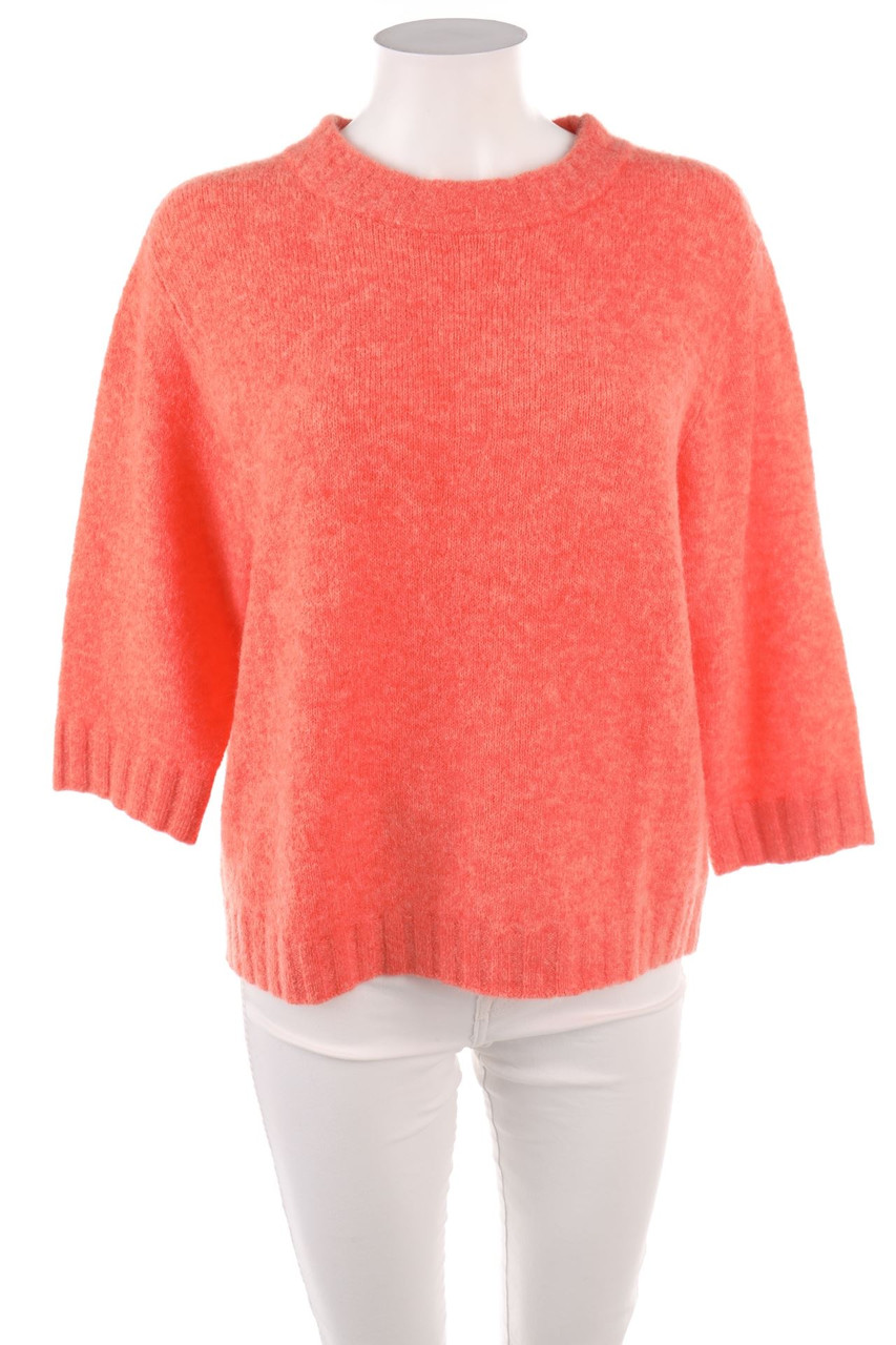 OPUS - Cropped-Sleeve Crewneck Pullover - M