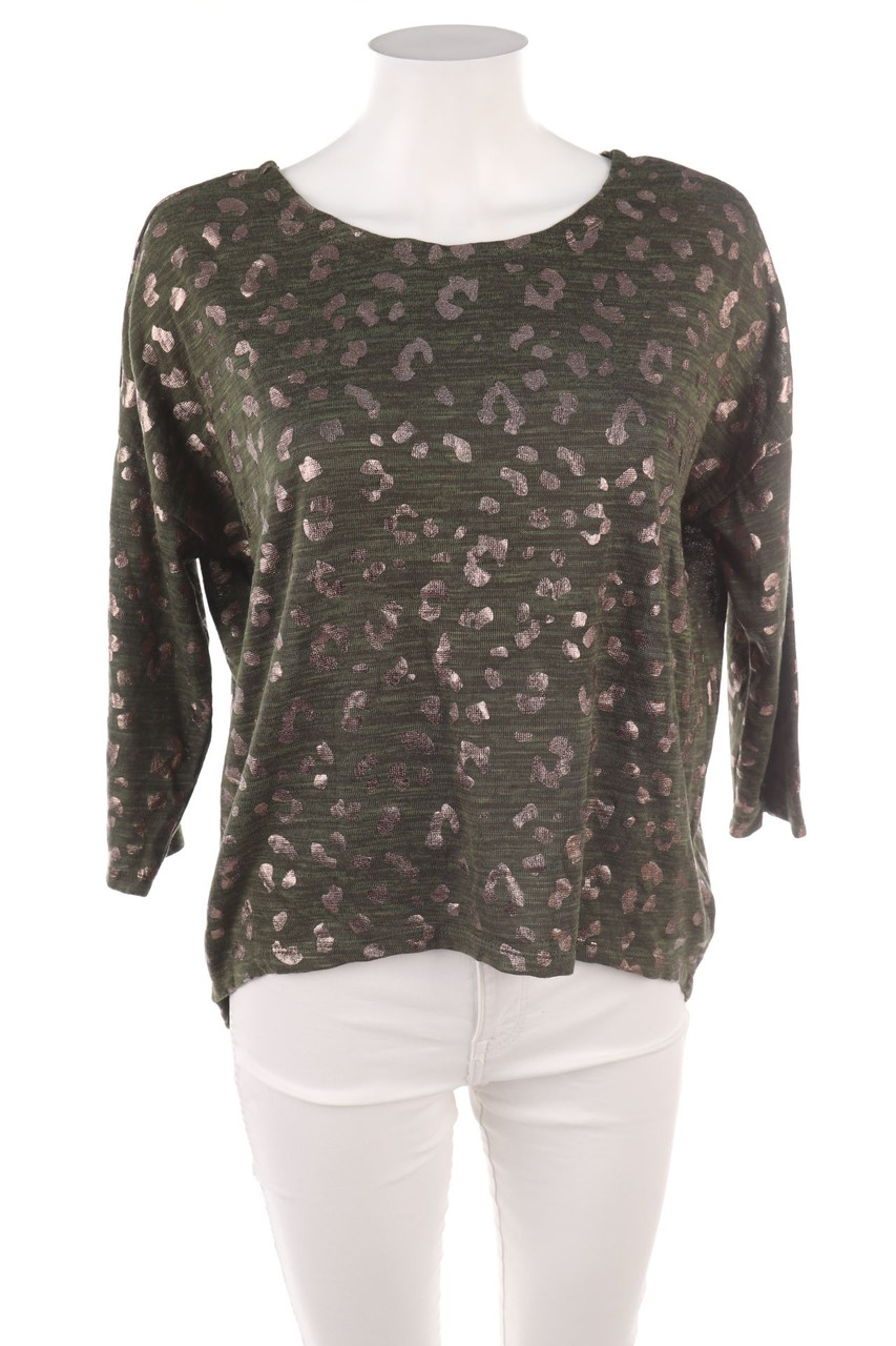 JEAN PASCALE - Longsleeve-Shirt mit Animal-Print - S