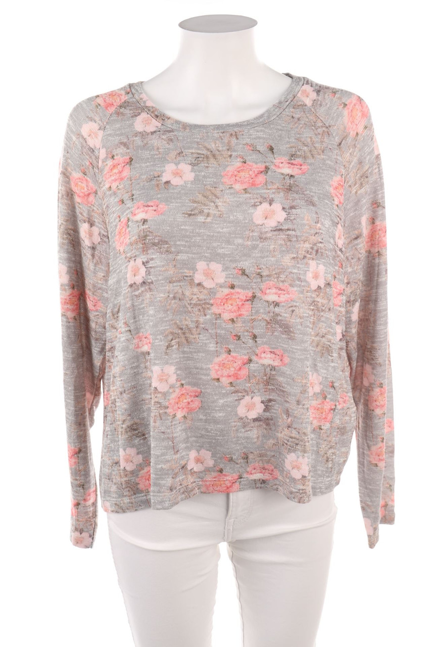 TALLY WEiJL - Longsleeve-Shirt with Flower Print - L