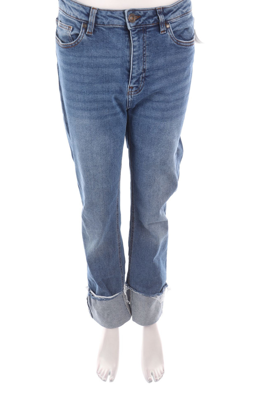 Denim 1982 - Used Look Straight Cut Jeans - L