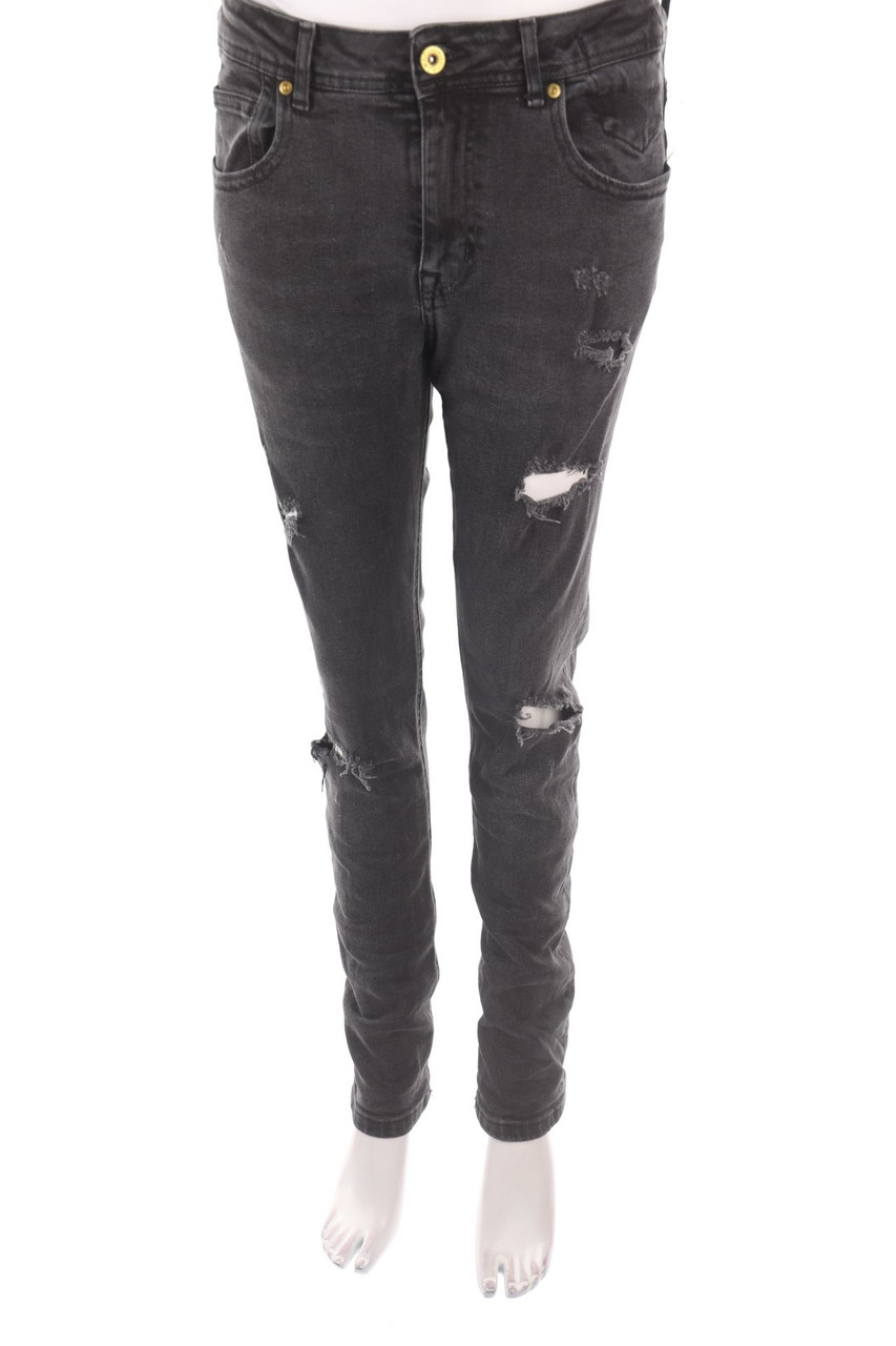 Ohne Label - Destroyed Skinny-Jeans - L