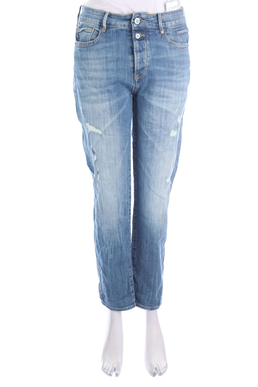 Le temps des Cerises - Distressed Straight Cut Jeans - XS