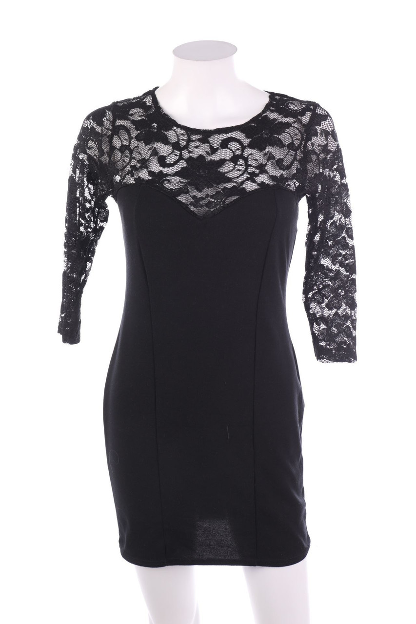 Ohne Label - Cocktailkleid mit Spitze - D 36