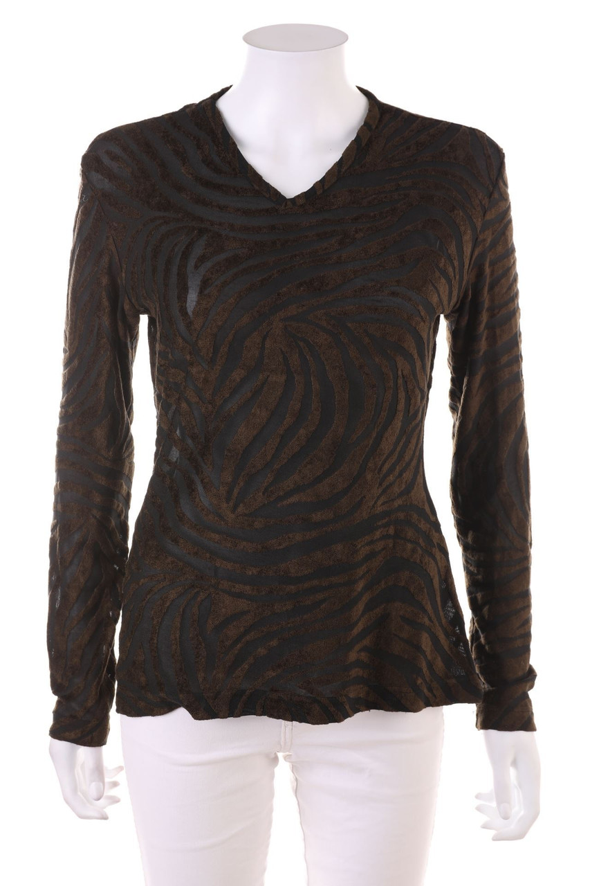 Ohne Label - Longsleeve-Shirt mit Muster - D 42