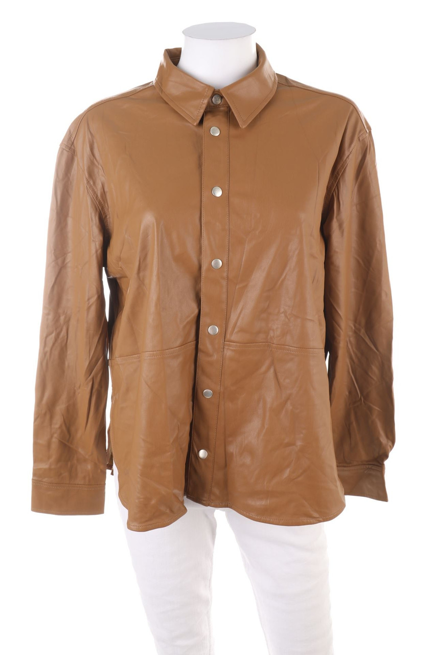 C&A - Shirt Blouse, Faux Leather - L