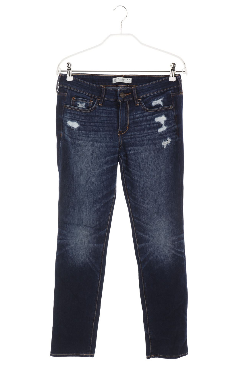 Abercrombie & Fitch - Distressed Straight Cut Jeans - XS