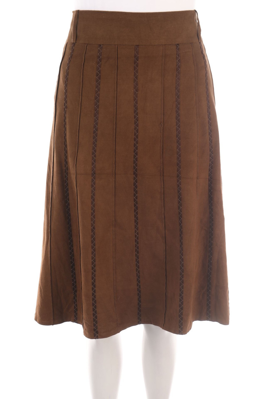 SECONDHAND - Faux Leather-Skirt - 3XL