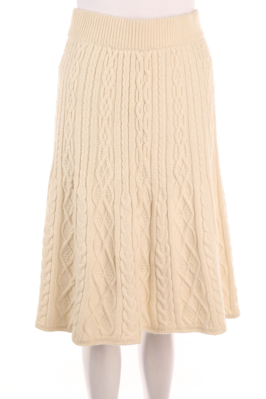 Feroux - Strickrock mit Zopf-Muster - S