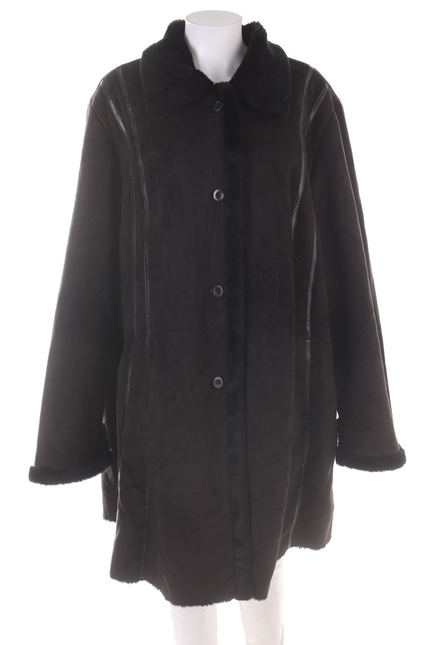 No Label - Faux Leather Coat - 54