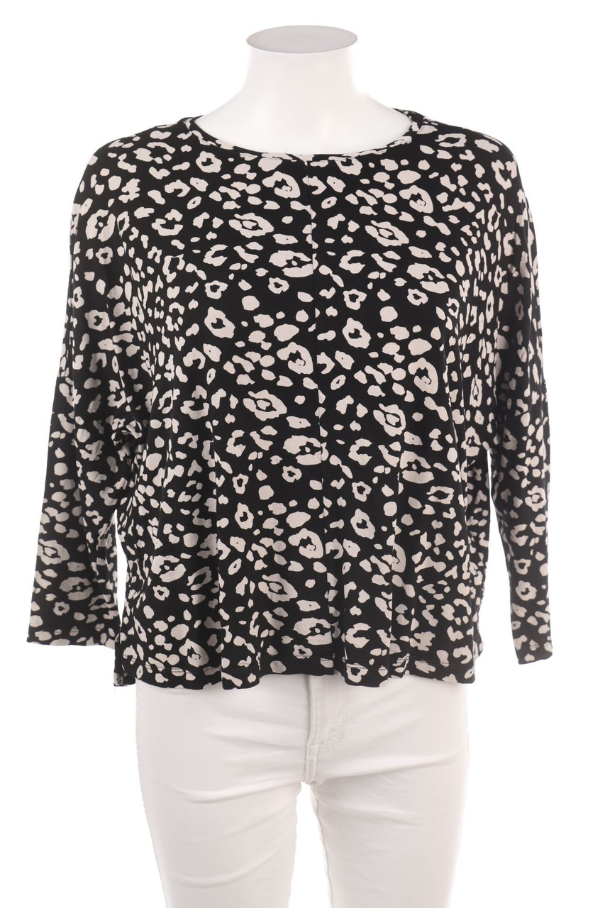 OPUS - Longsleeve-Shirt with Animal Print - L