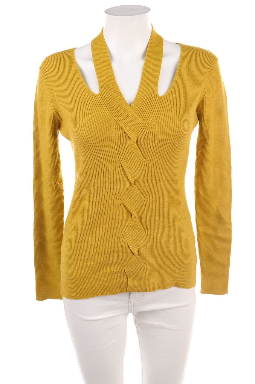 Ohne Label - Strick-Pullover mit Cut-outs - M