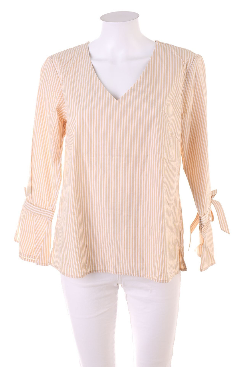 No Label - Tunic Blouse with Stripes - L