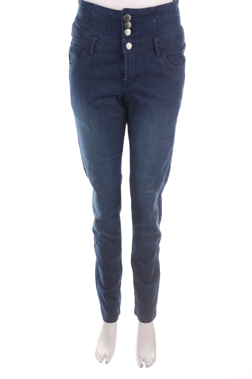 ElleNor - Dark Denim Skinny-Jeans - L