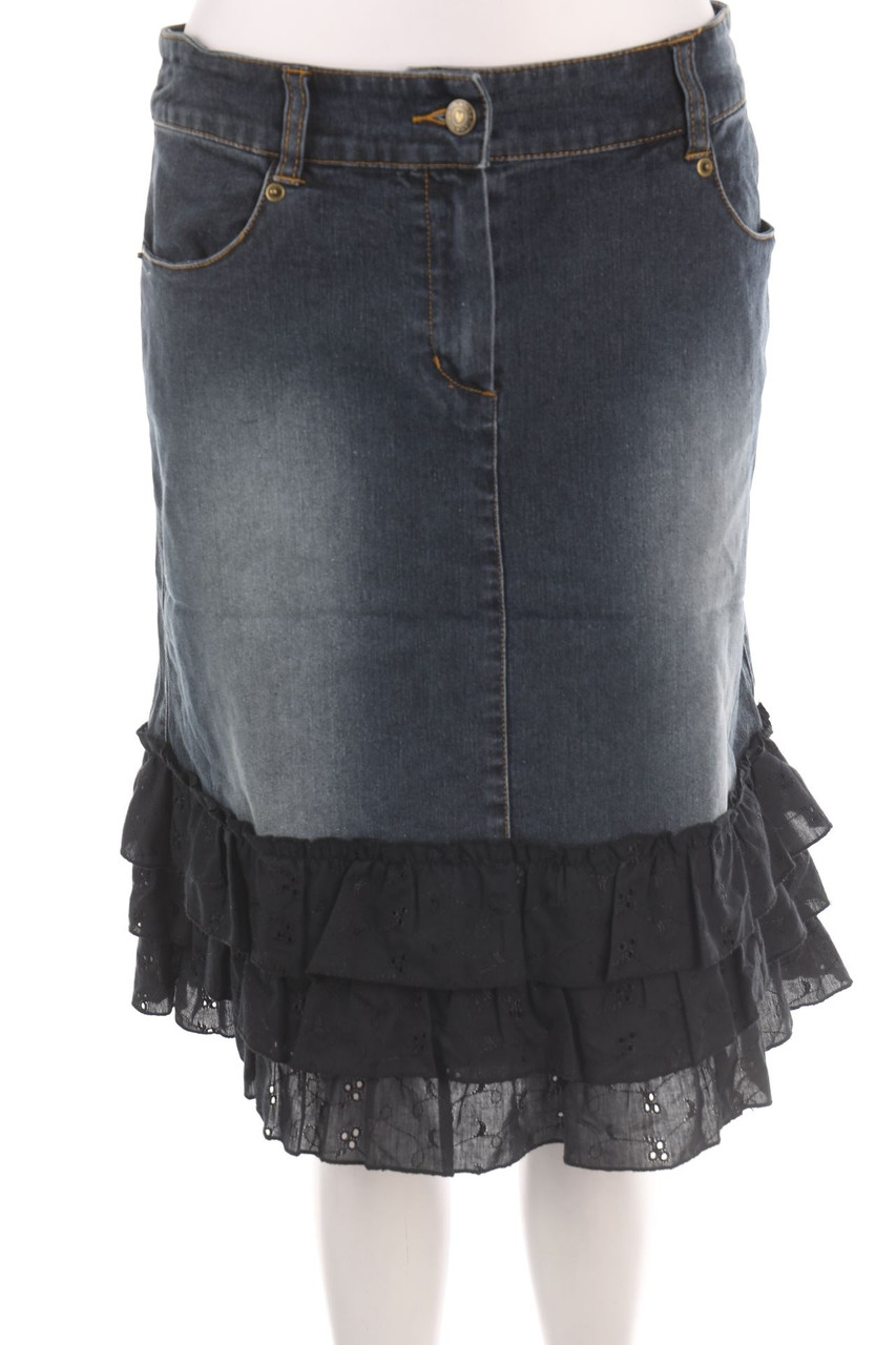 MORGAN - Denim Skirt - L