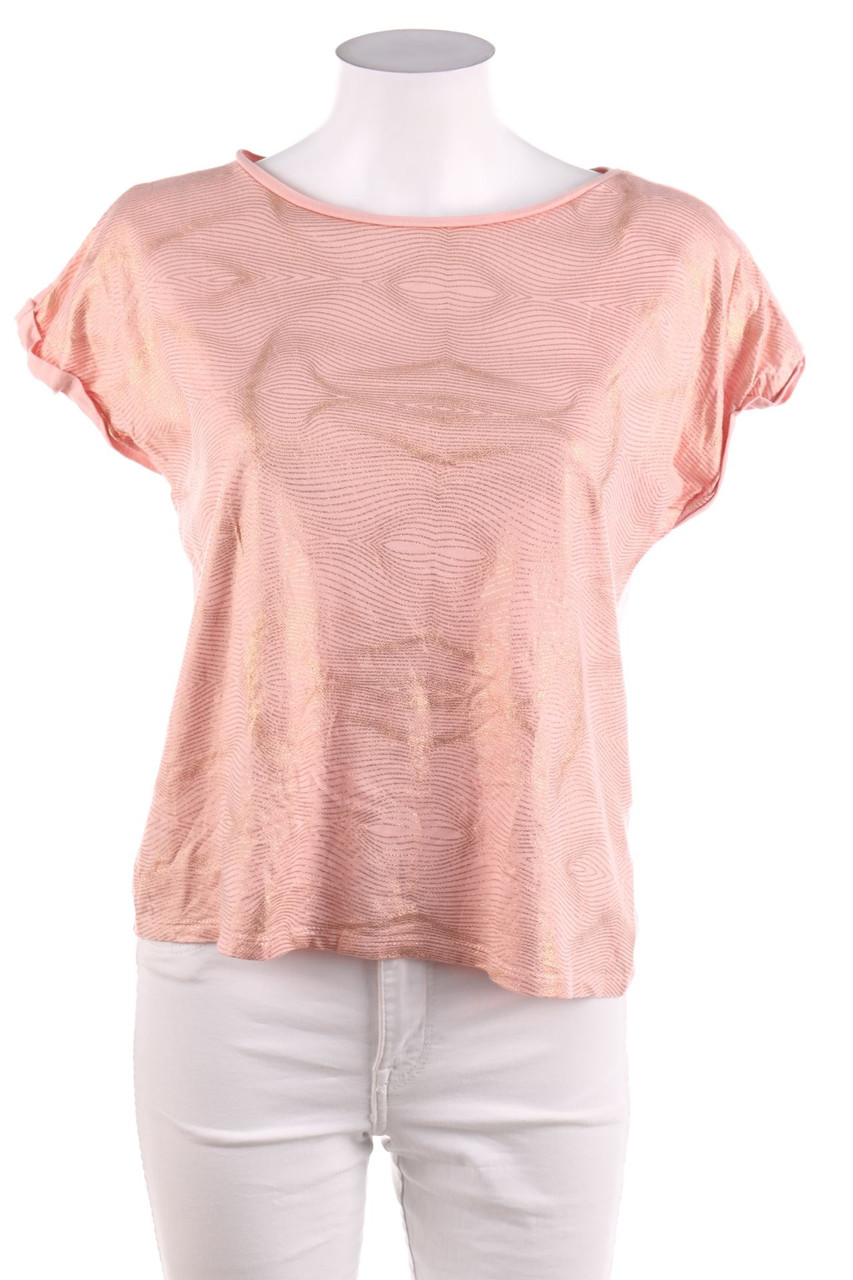 No Label - Shortsleeve-Shirt with Glitter - L