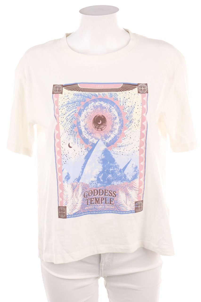 Chicorée - Cotton Shortsleeve-Shirt with Print - XL