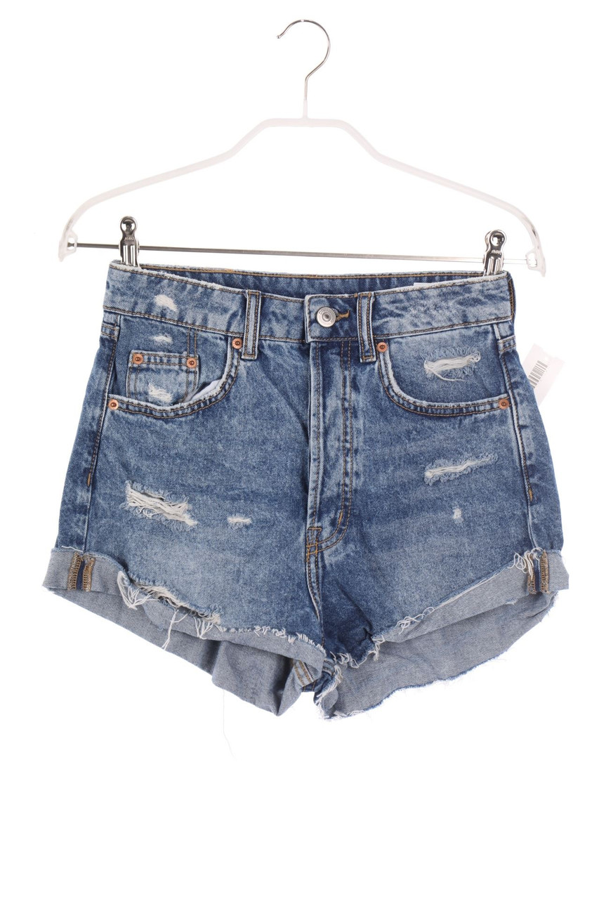 H&M - Used Look Jeans-Shorts - XS