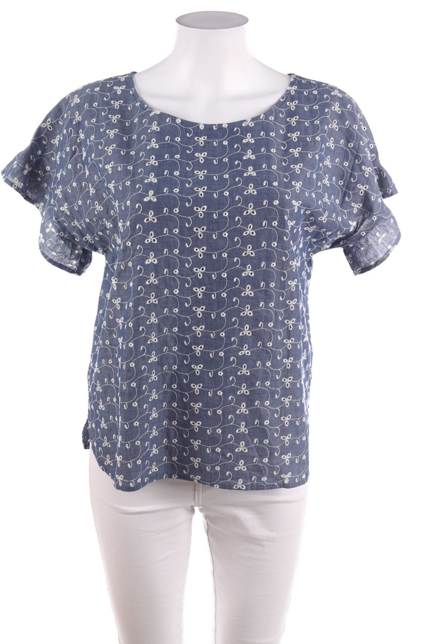 Andrè Maurice - Shortsleeve Blouse, Eyelet Lace  - D 36