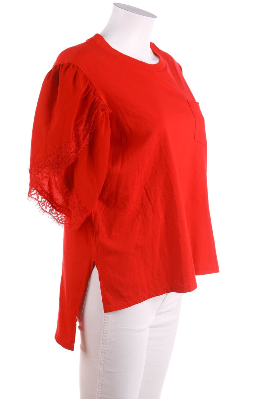 The Kooples - Shortsleeve-Shirt with Lace - D 36