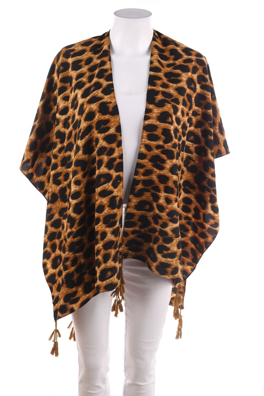 SECONDHAND - Kimono with Leo Print - ONE SIZE