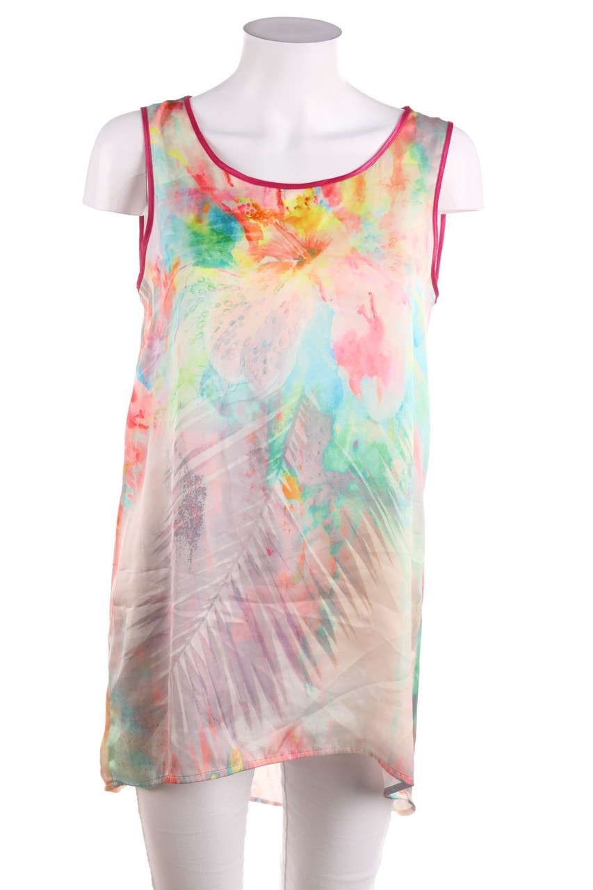 promod - Blusentop mit Tropical Print - M