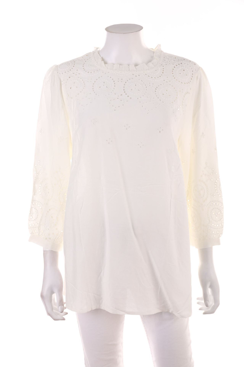 LASCANA - Blouse with Eyelet Lace - XL