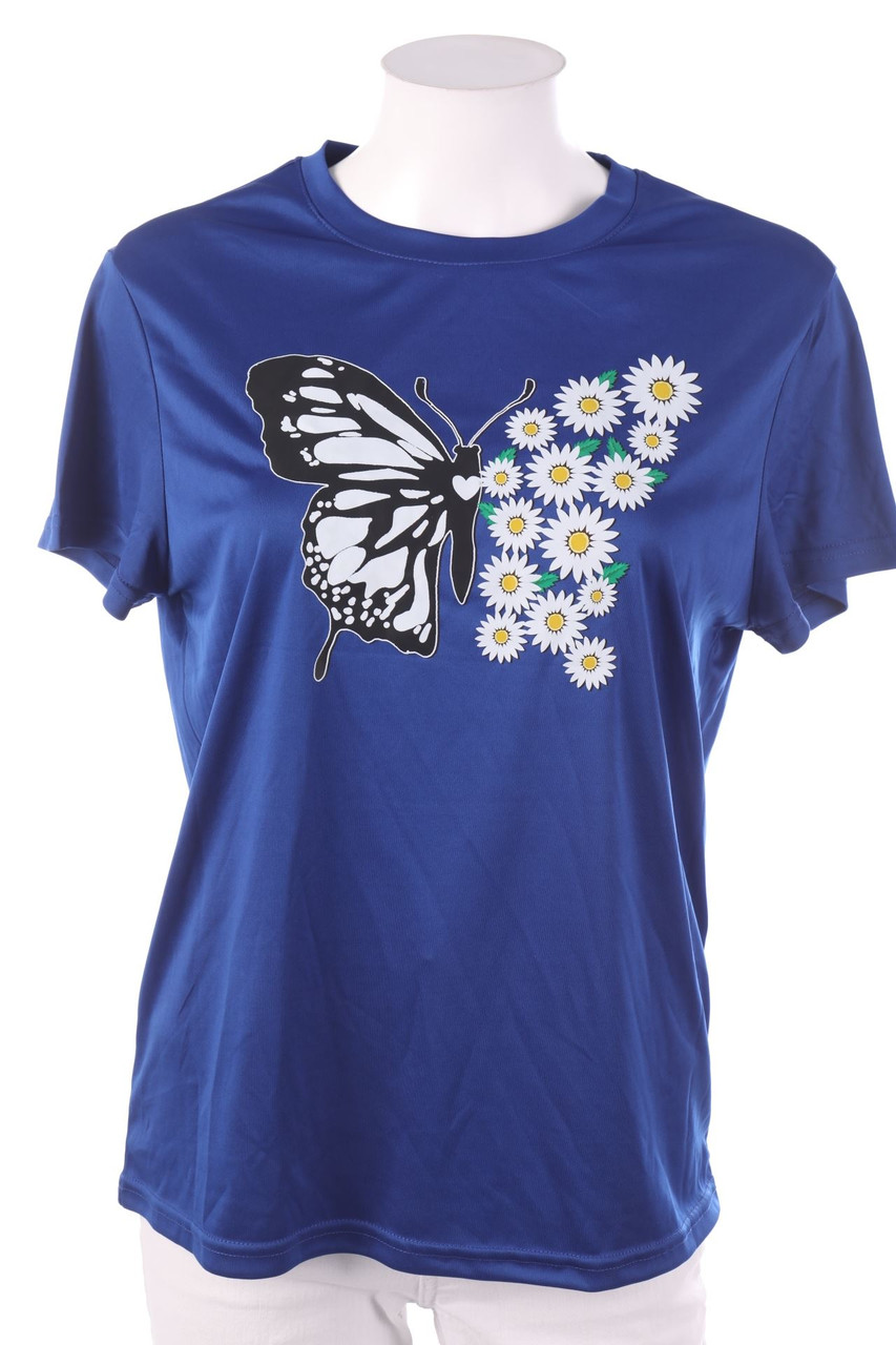 SHEIN - Kurzarm-Shirt mit Print - L