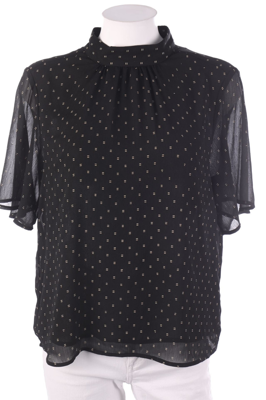 H&M - Kurzarm-Bluse mit Glitzer - L