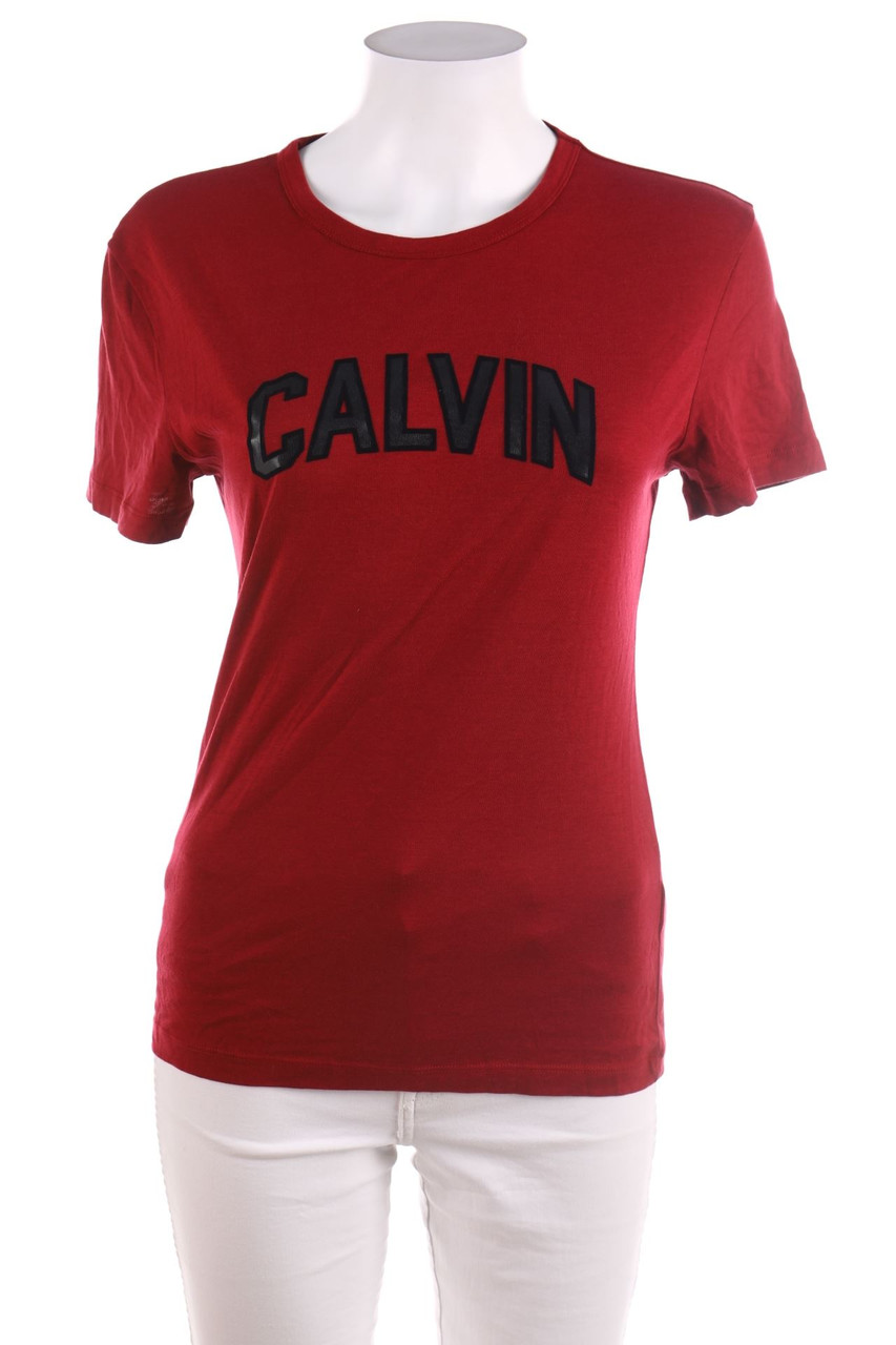 Calvin Klein Jeans - Kurzarm-Shirt mit Baumwolle - S