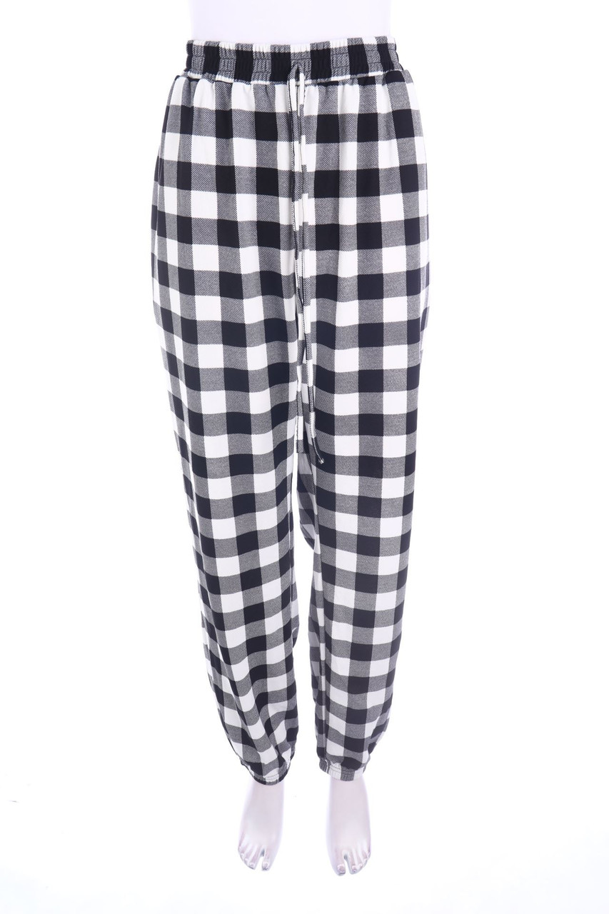 SHEIN - Jogger-Hose mit Karo-Muster - 2XL