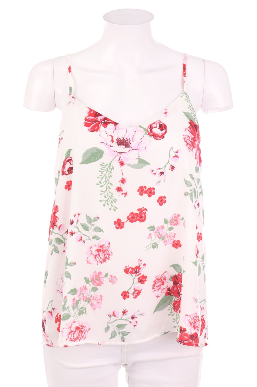 No Label - Blouse Top with Flower Print - D 38