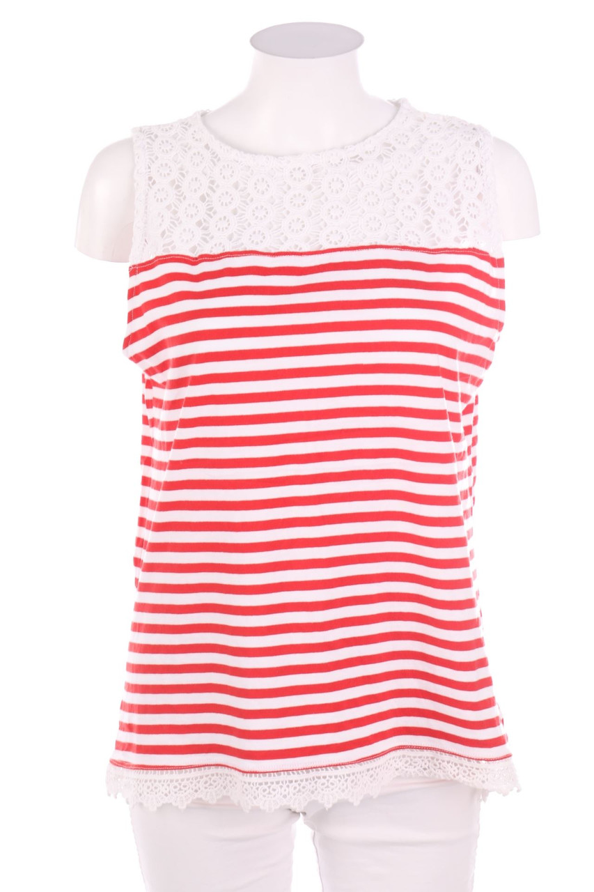 No Label - Stripe Top with Lace - D 42