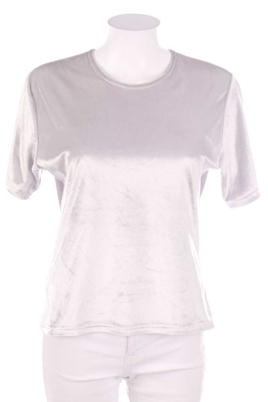 No Label - Velvet Shortsleeve-Shirt - M