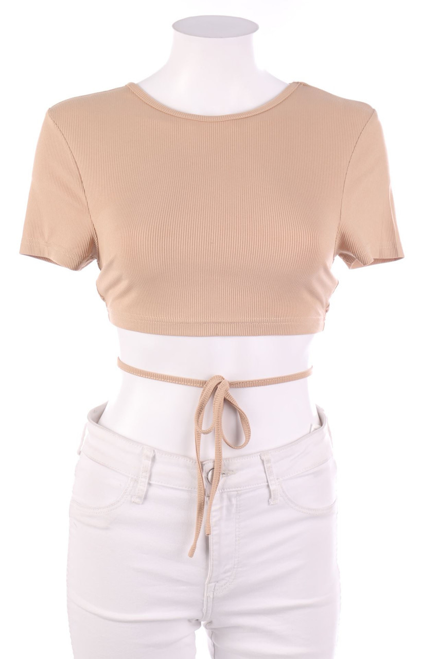 SHEIN - Cropped-Shirt mit Schnürung - M