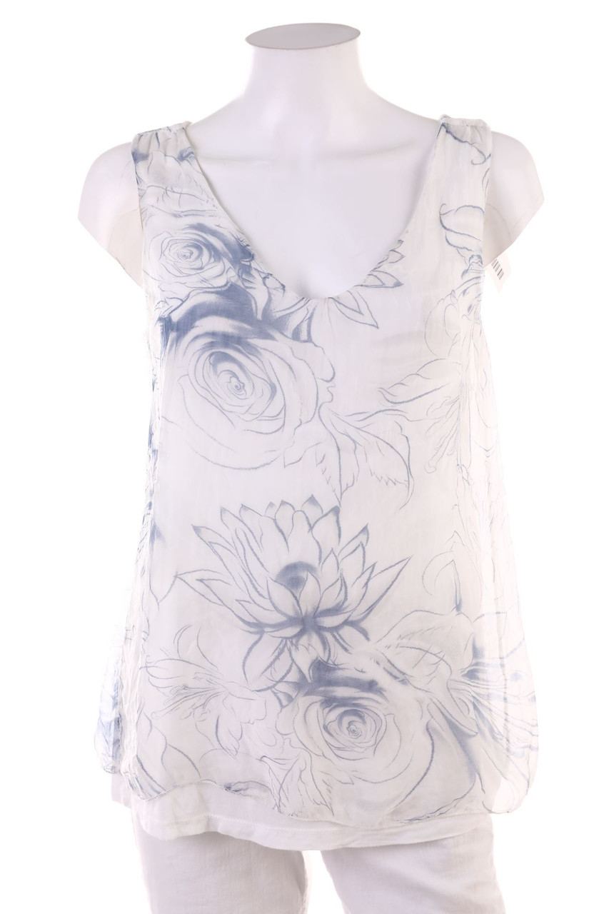 SECONDHAND - Top with Flower Print - S