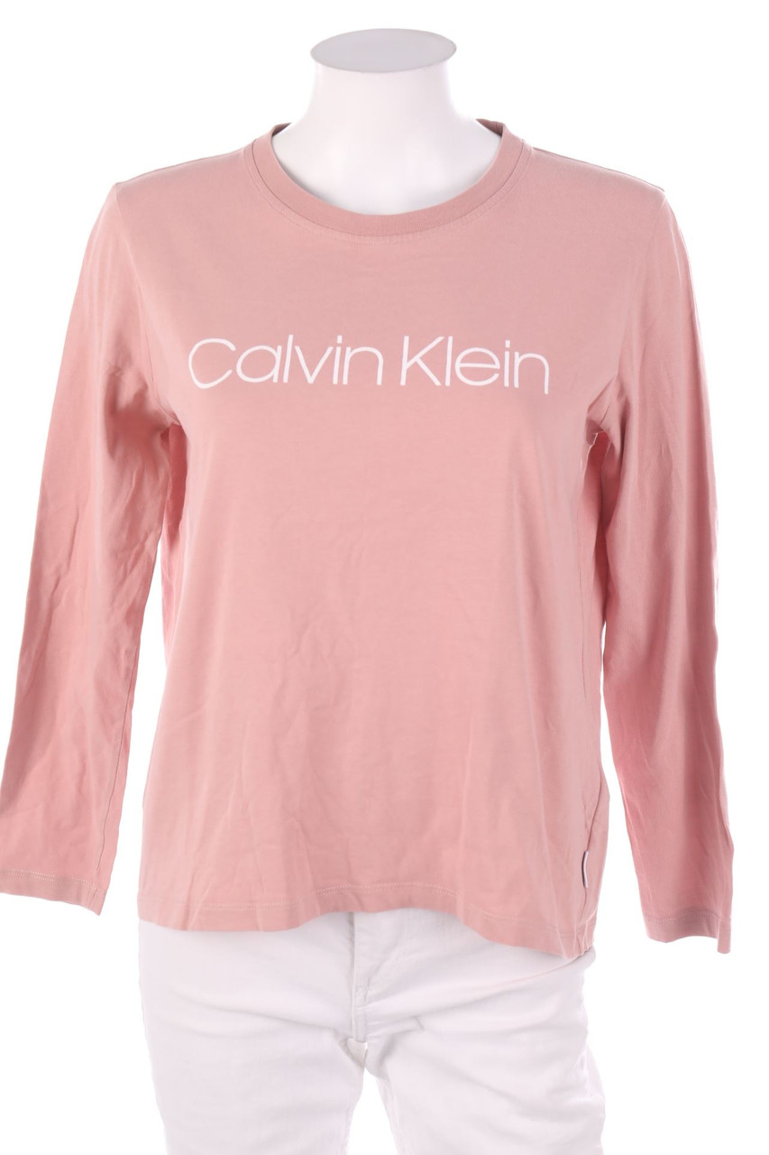 Calvin Klein - Longsleeve-Shirt mit Logo-Print - L
