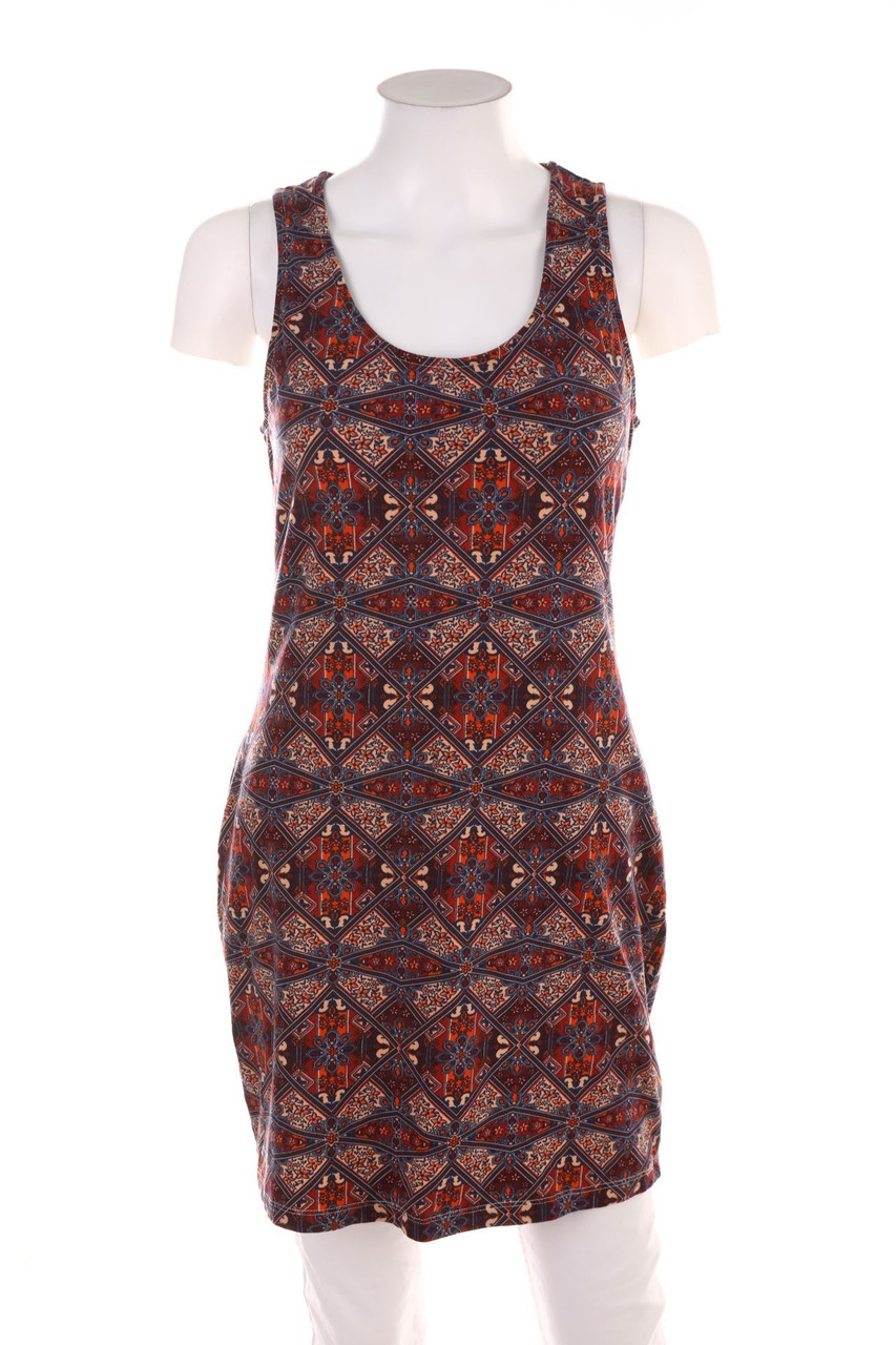 No Label - Stretch-Mini Dress with Pattern - D 36-38