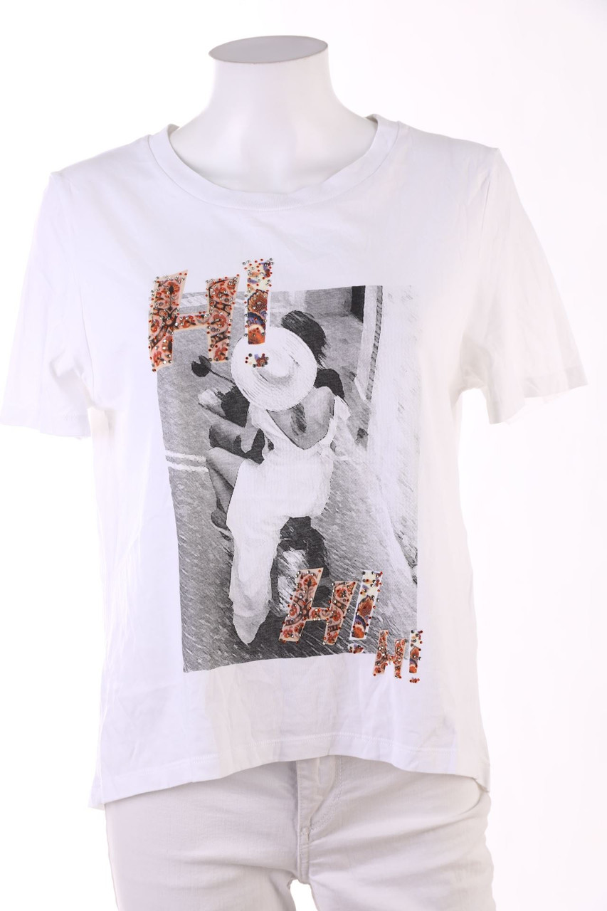 rich & royal - Cotton Shortsleeve-Shirt with Print - M