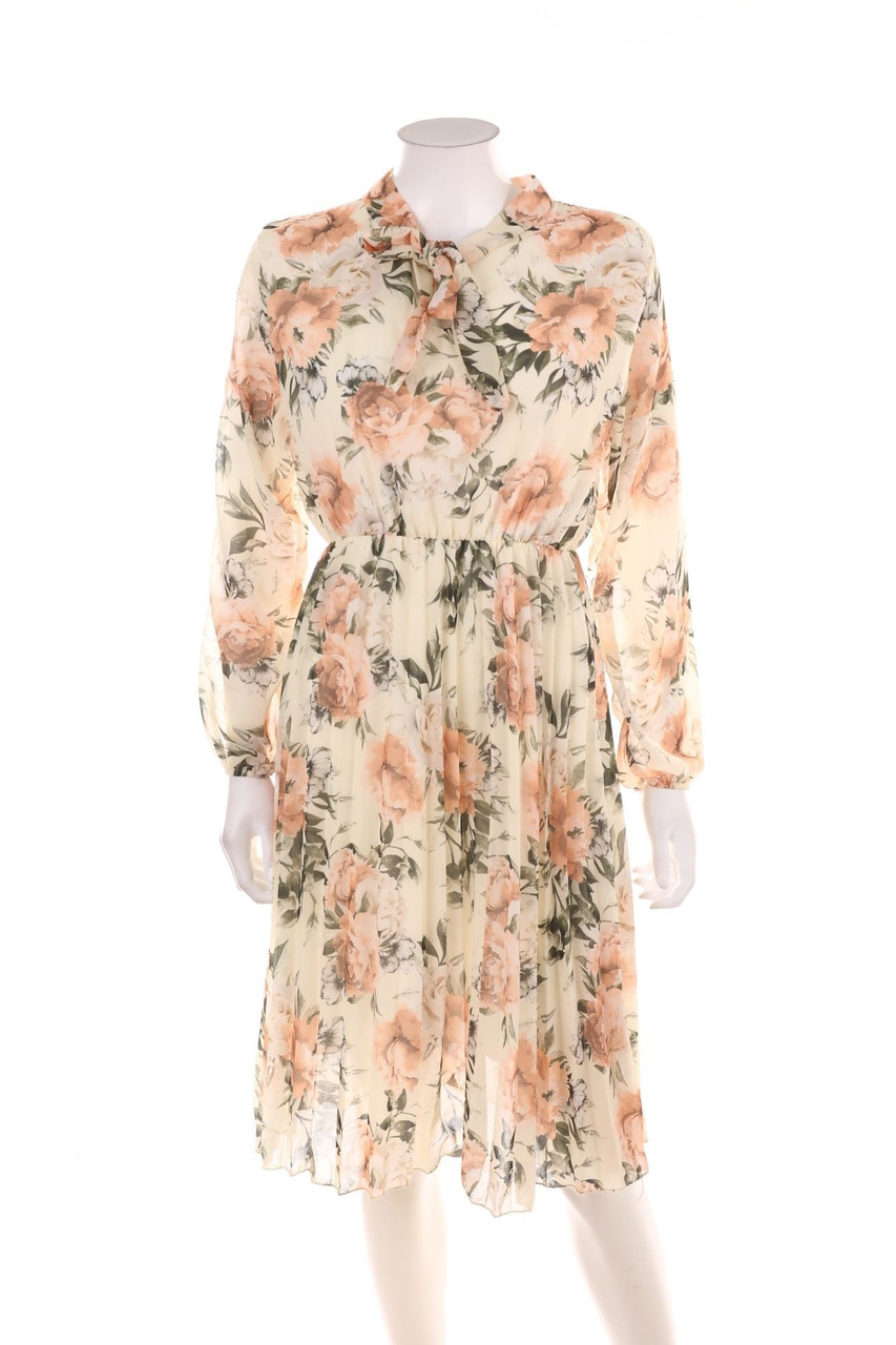 No Label - Dress with Flower Print - D 40-42