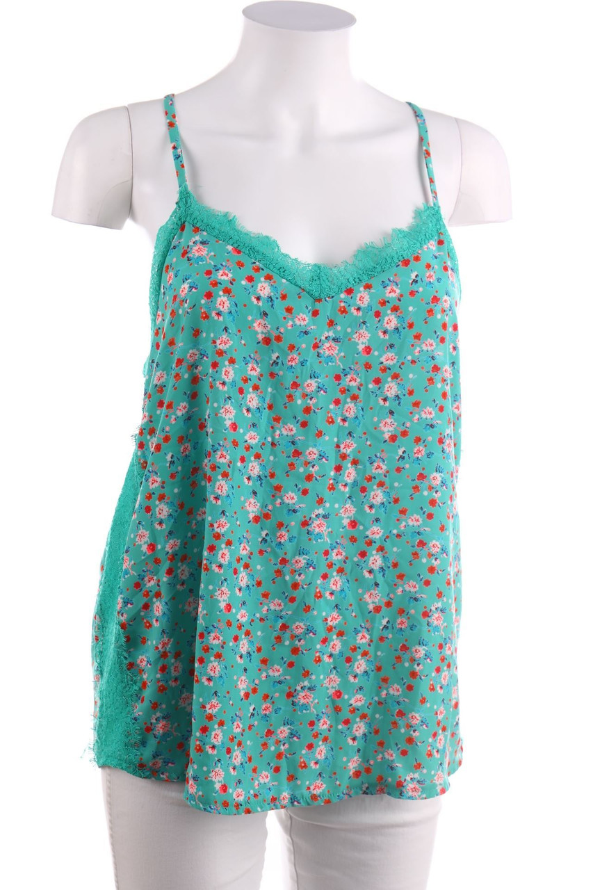 promod - Top in A-Linie mit Blumen-Print - S