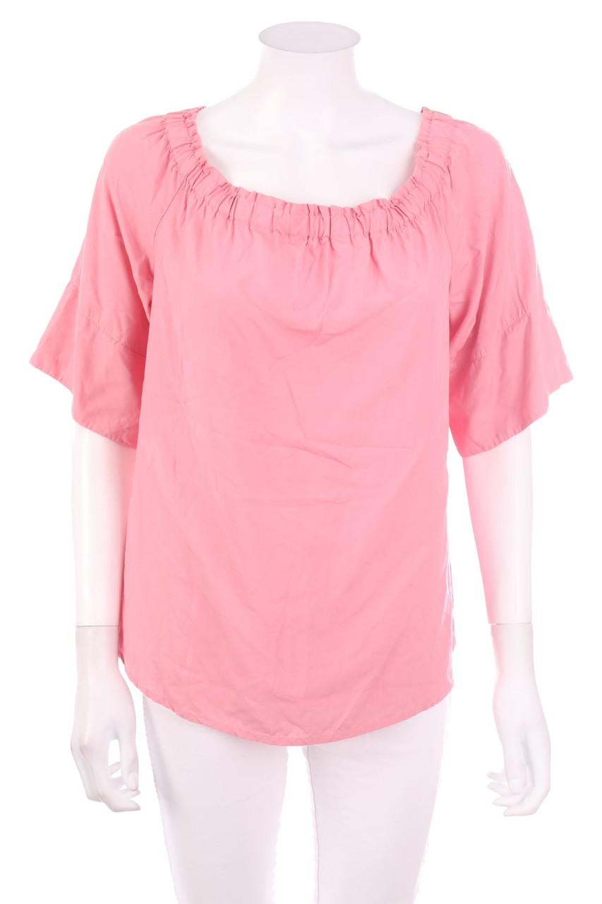 comma - Kurzarm-Carmen-Bluse - D 42